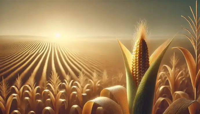 Verbundenheit wie in der Welt der Kolloide: Teilen fördert Wachstum und Qualität Ein goldenes Maisfeld im Sonnenaufgang, das die Harmonie und Verbundenheit in der Natur symbolisiert – wie die Interaktion von Kolloiden, die sich gegenseitig beeinflussen und gemeinsam gedeihen