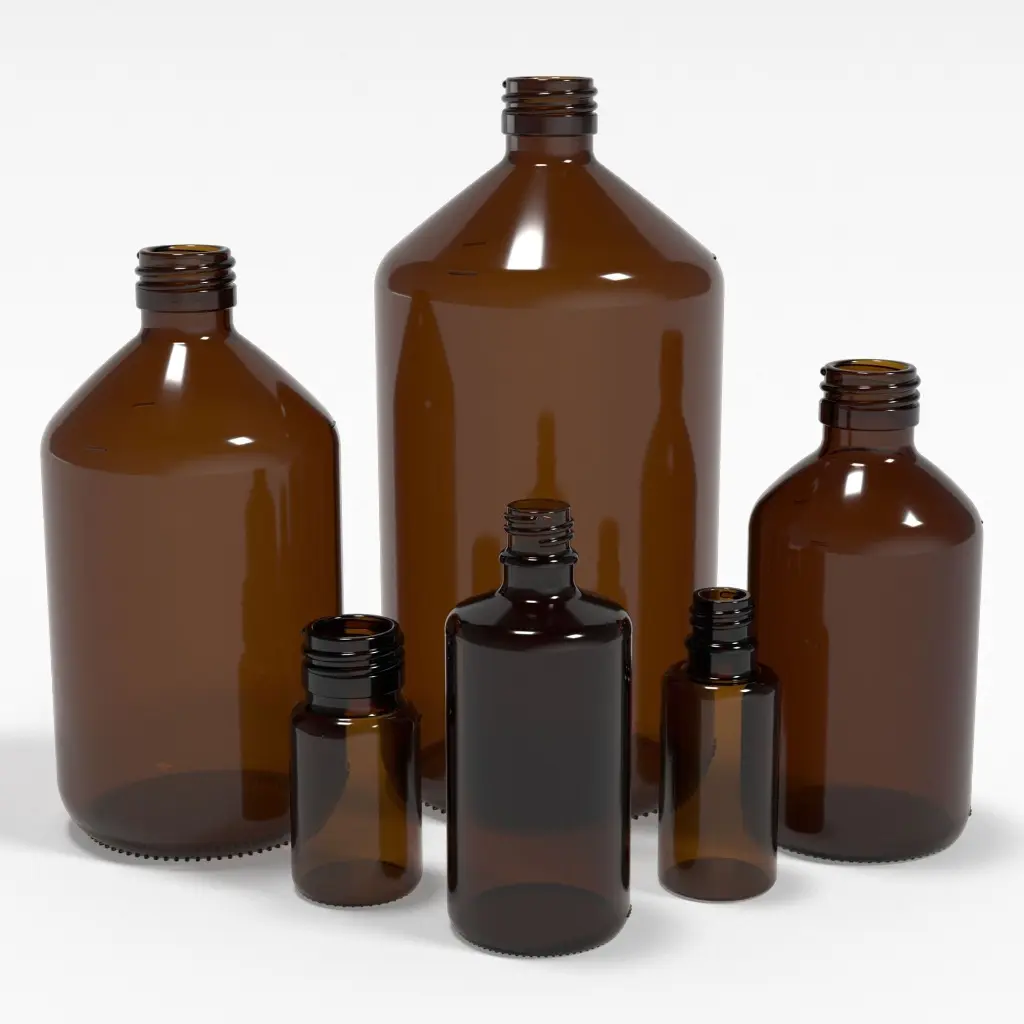 Colloimed Braunglasflaschen gemischt 50ml PP28.webp