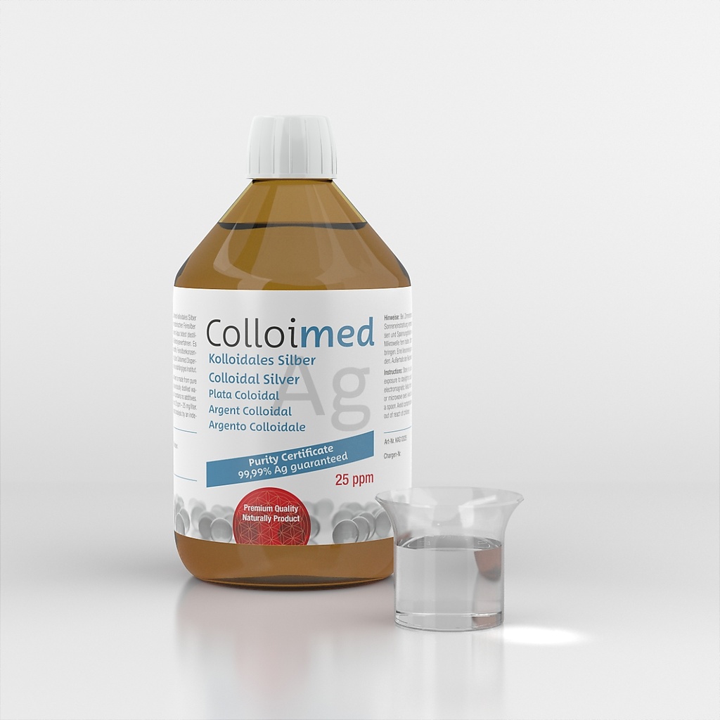 Colloimed Kolloidales Silber 25ppm 250ml - Ag 99,99%
